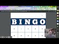 Virtual Bingo using Flippity.net and Google Sheets