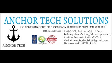 INITIAL VERTICAL LOAD TEST BY ANCHOR METHOD