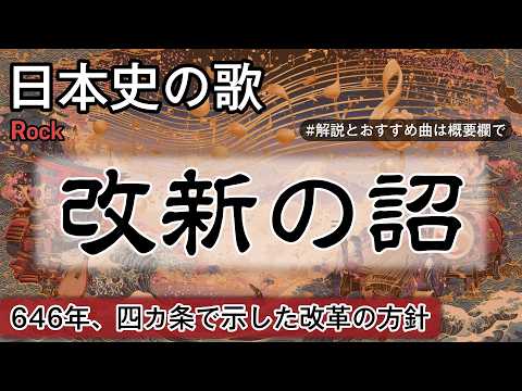 改新の詔の歌 | Rock | 高校日本史の歌 | 改新の詔 #日本史