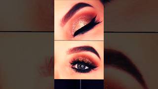 Gold glitter eye makeup,#makeup #viralvideo #makeuptutorial #bridal #beautytips #eyemakeup #trending