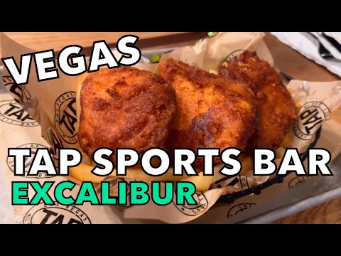 Tap Sports Bar, Excalibur. Excellent Food, Las Vegas