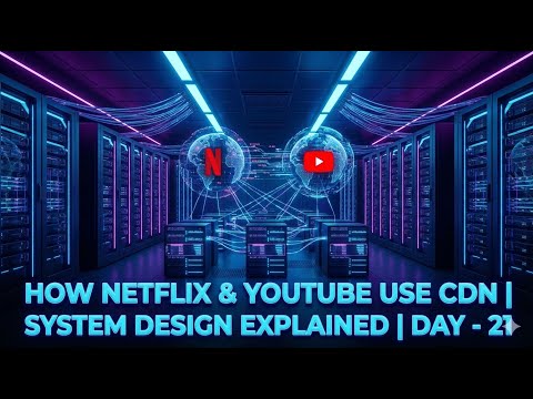 How Netflix & YouTube Use CDN | System Design Explained | Day - 21