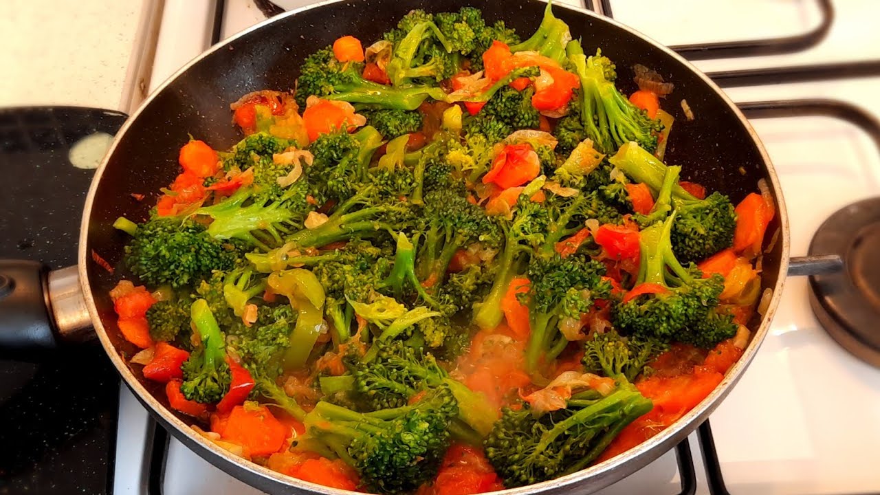 ƏTSİZ TƏRƏVƏZ YEMƏYİ.BROKOLİDƏN BOL VİTAMİNLİ YEMƏK HAZIRLANMASI.