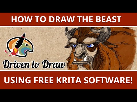 DRAWING THE BEAST USING KRITA