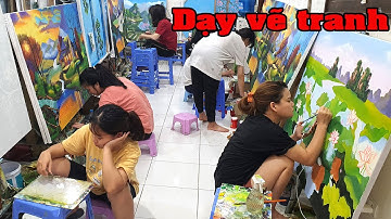 Học vẽ tranh tường tại Mỹ Thuật Việt. Khóa học từ cơ bản đến nâng cao.