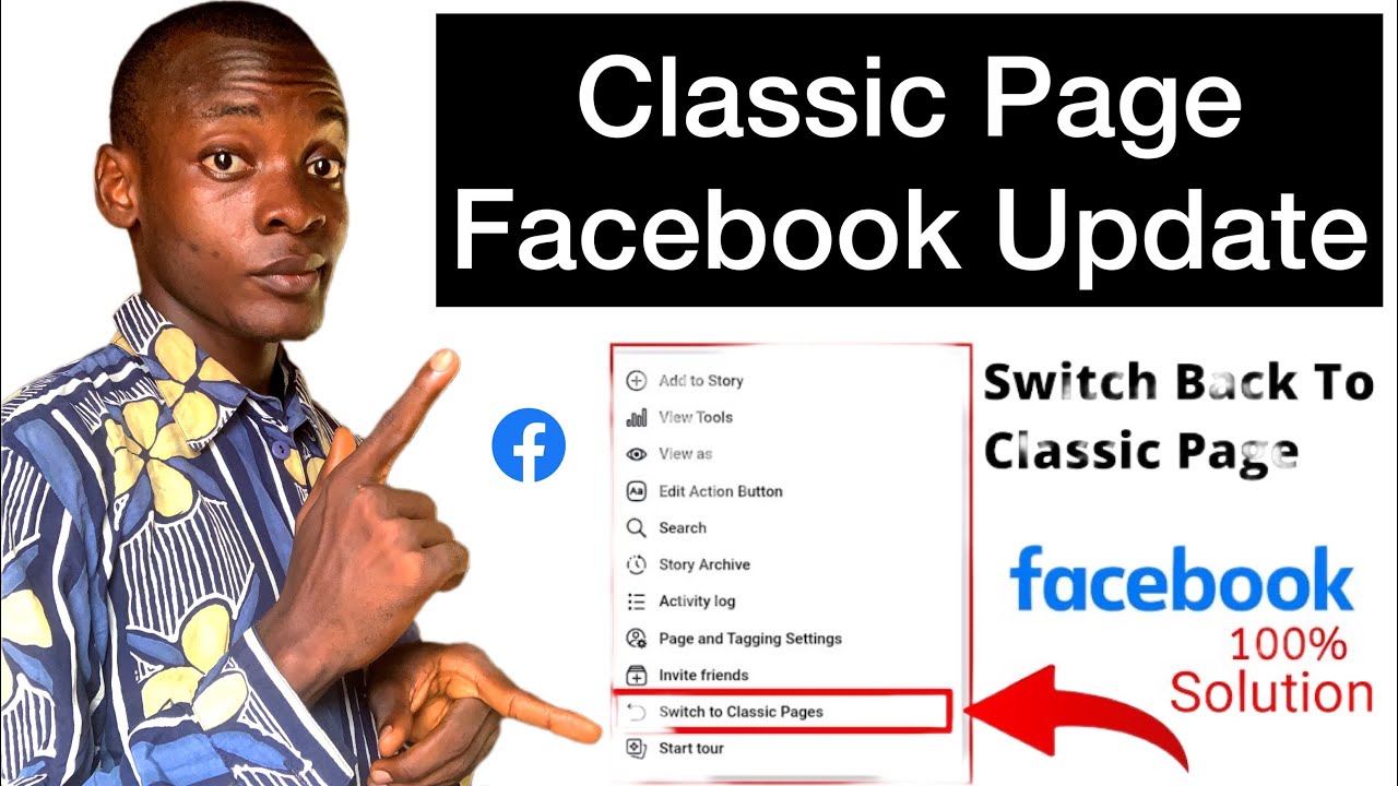 Classic Page Facebook Update in 2023