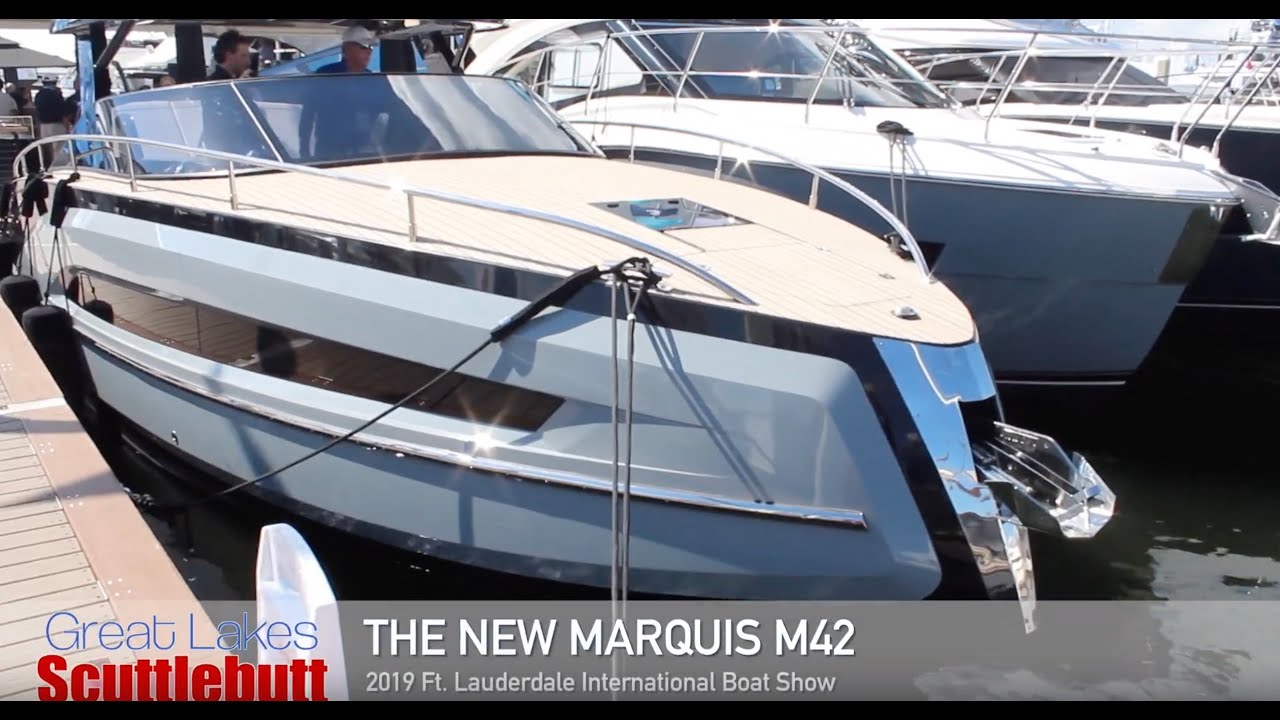 Walkthrough The NEW MARQUIS M42! @The 2019 Ft Lauderdale Int'l Boat Show!