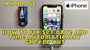 How to FIX Set Date and Time Automatically Greyed Out iPhone 16e Settings
