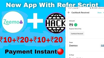 💥New Khanaak Script | Zeemoo App Coin Adder Script | New Earning App Script