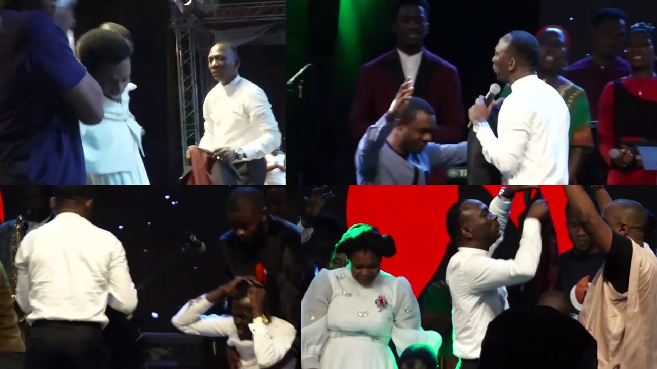 DR PAUL ENENCHE IMPARTING APOSTLE MICHAEL OROKPO, PDANIEL, NATHANIEL BASSEY, DUNSIN OYEKAN, & OT