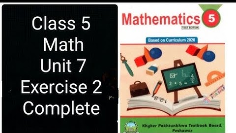 Class 5 Math | Unit 7 Geometry | Exercise 2 | KPK Textbook