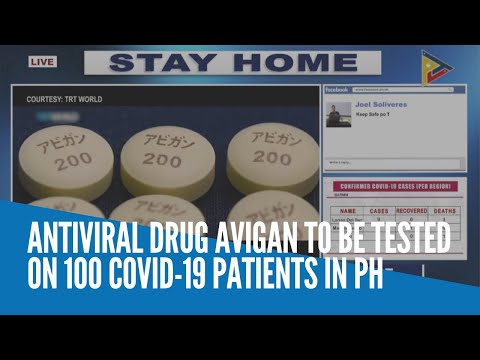 Antiviral drug Avigan to be tested on 100 COVID-19 patients in PH