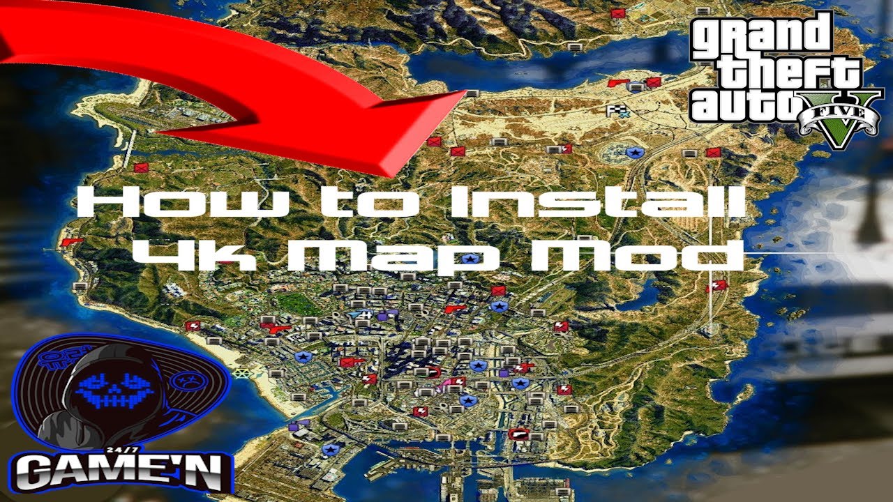 How to Install 4K Satellite Map!!! (2019) GTA 5 MODS 