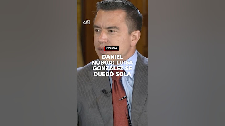 Noboa: Luisa González se quedó sola, el resultado de las elecciones es claro