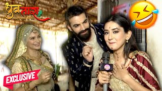 Karan V Grover LOCKS Riya Sharma In Green Room | Tara & Suryapratap FUN Interview #dhruvtara