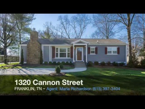 1320 Cannon St, Franklin, TN home video tour