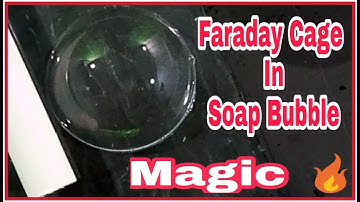 Faraday Cage on Soap Bubble|Electrostatic Shielding and Charging by Induction Explained