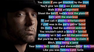 Eminem - Offended (Rhyme Scheme)