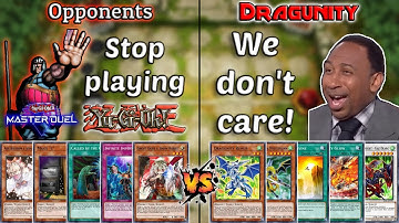 Dragunity... The deck that simply does not care! Yu-Gi-Oh! Master Duel Ranked