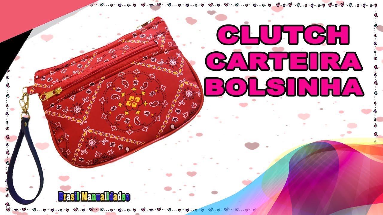Clutch | Carteira de Mão em 5 minutos | Clutch Bolsinha de mão