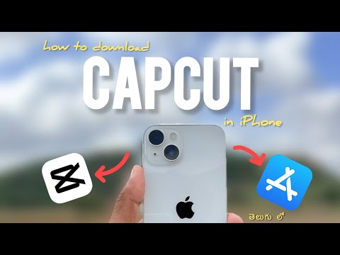 How to download CapCut in iPhone Mobile Telugu CapCut video editing || @KotaEditsPoint   ||