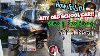 How To Lift Any Old School Car With Coil Spring Spacers. Simply Explained