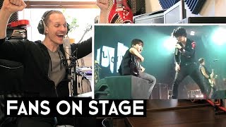 VOCAL COACH REACTS TO ROCKSTARS let FANS on stage