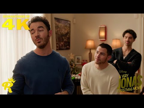 Jonas Brothers Time Kiss Scene A Very Jonas Christmas 2025 REMASTERED 4K 