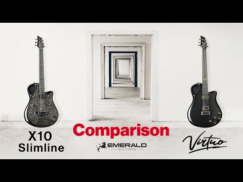 Model Comparison: Emerald Guitars X10 Slimline vs Virtuo