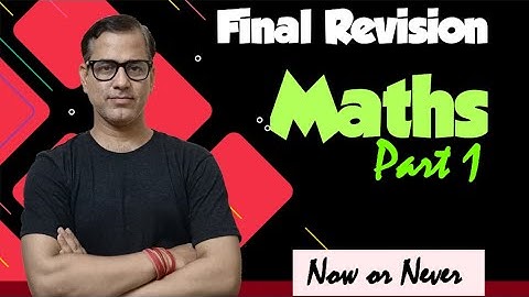 Maths Final Revision ICSE Class 10 | Entire Maths Part 1 | @sirtarunrupani