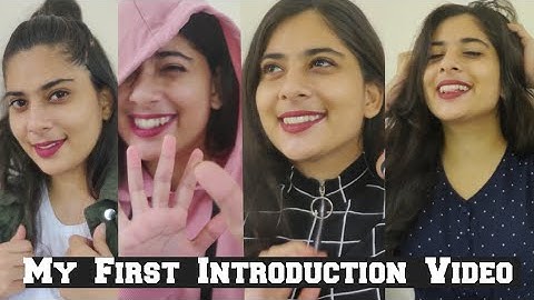 My First Introduction Video 🙈 || YouTube Channel Intro || SharmaJi Ki Ladki