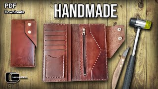 Handmade Leather Wallet Tutorial | Free PDF Pattern + Step-by-Step Guide