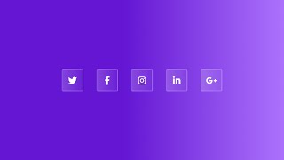 How to Make Social Icon with CSS backdrop filter 2023!