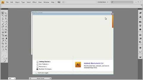 TUTORIAL ADOBE ILLUSTRATOR CS4 #1 : 1.  Setting Up a New Document