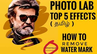 Photo lab editing | top 5 effects in photolab | how to remove water mark in PhotoLab | tamil screenshot 5
