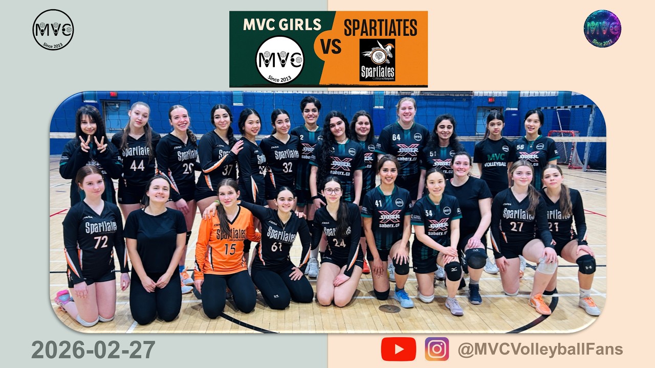 Game day: MVC Girls vs Spartiates (2026-02-27)  #reel #viral #sports #volleyball #girl