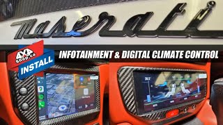 INFOTAINMENT UPGRADE for 2010 Maserati GT ANDROID Apple CarPlay Android Auto Digital Climate Control