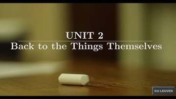 Introduction to Phenomenology, part 2: Back to the Things Themselves