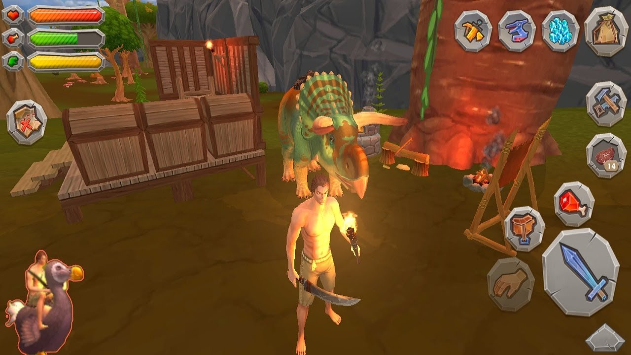 survival island 2: dinosaurs التقدم في عالم الدينصورات بالتغلب عليهم كلهم و استدعاء الترايك