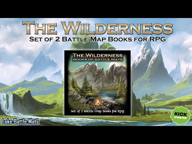 The Wilderness Books of Modular Maps for Tabletop Roleplay. by Loke Battle  Mats — Kickstarter