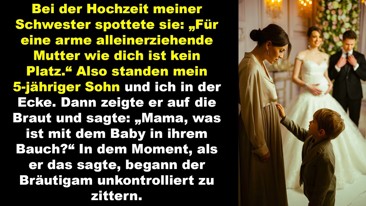 hochzeitsskandal: mein sohn enthüllte vor allen das baby der braut der bräutigam geriet in panik!