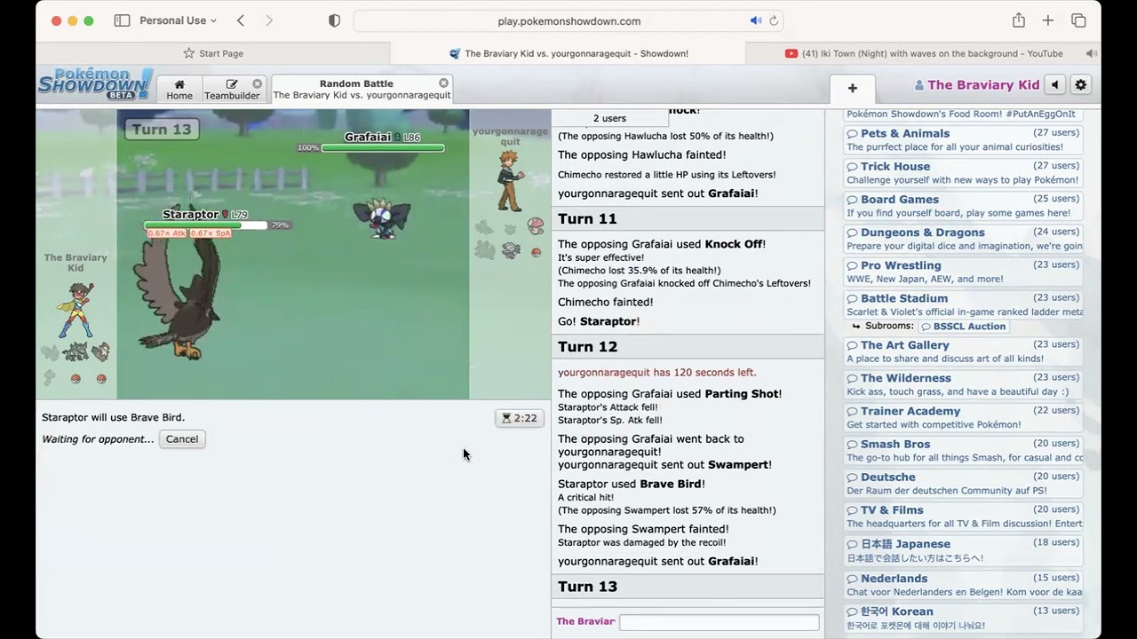 First Pokemon Showdown Video
