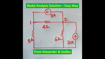 Nodal Analysis Solution (Alexander Example 3 1)
