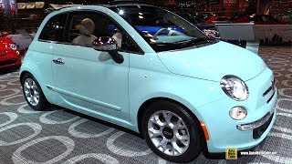 17 Fiat 500 Cabrio Exterior And Interior Walkaround 17 Chicago Auto Show Youtube