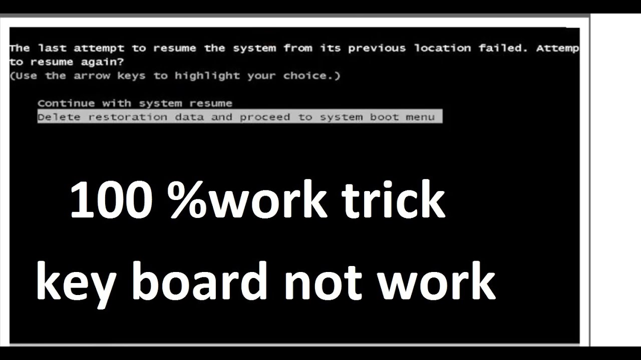 windows Continue to Resume Window| Delete Restoration Partition window on Computer 