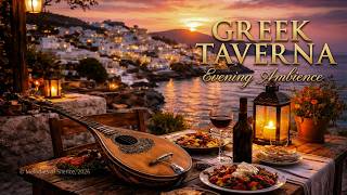 Greek Taverna by the Sea 🇬🇷 Bouzouki Mediterranean Ambience | LIVE screenshot 3