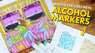 Mastering ALCOHOL MARKER Textures & Patterns // Adult Coloring Tutorial