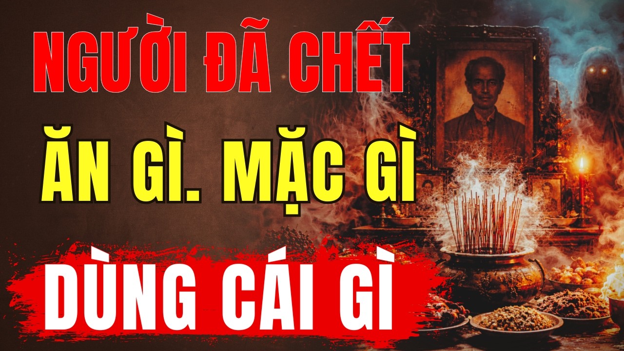 Chết Rồi Đi Đâu? Người Mất Ăn Gì, Mặc Gì – Sự Thật Về Cận Tử Nghiệp, Vàng Mã & Công Đức | TẬP SỐNG