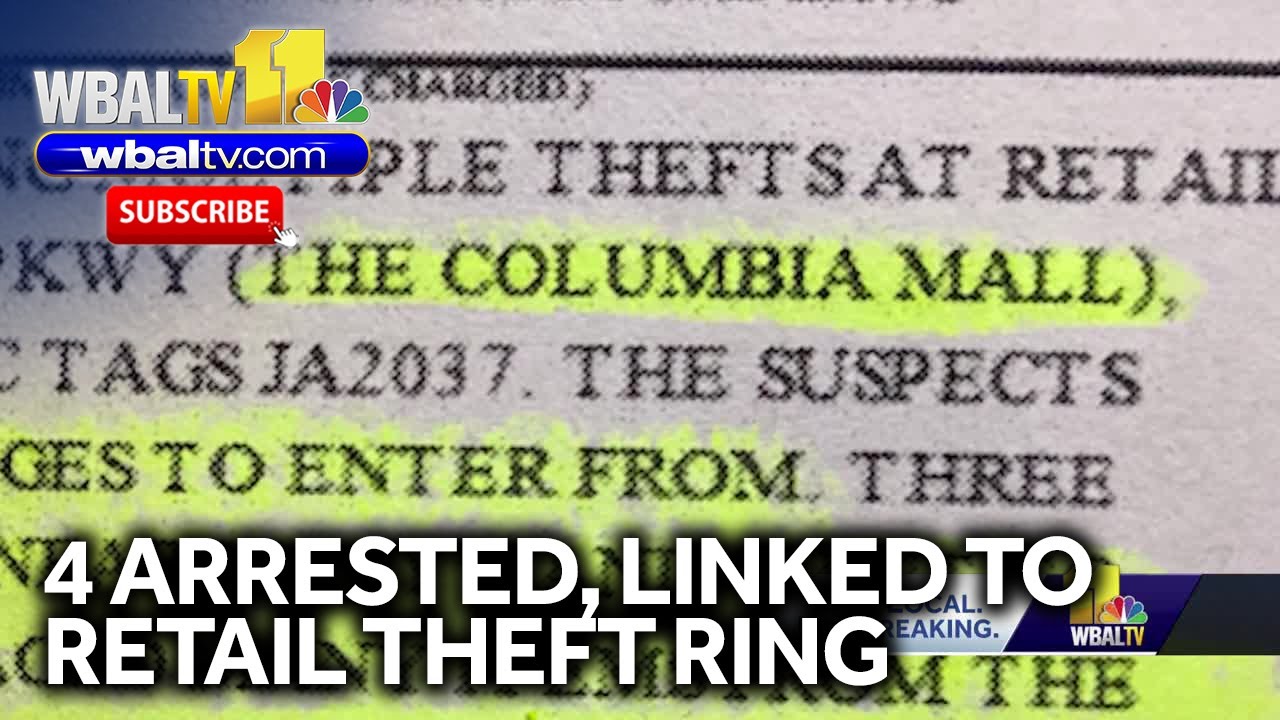 Police arrest 4 linked to retail theft ring - YouTube