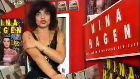 NINA HAGEN 1989 Interview in "Ragazzi" GERMAN TV #ninahagen